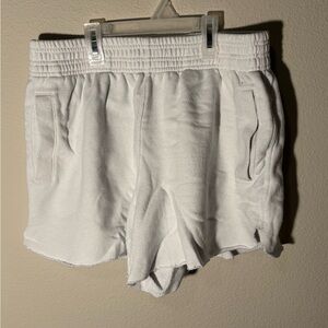 Aerie White Sweat Shorts
